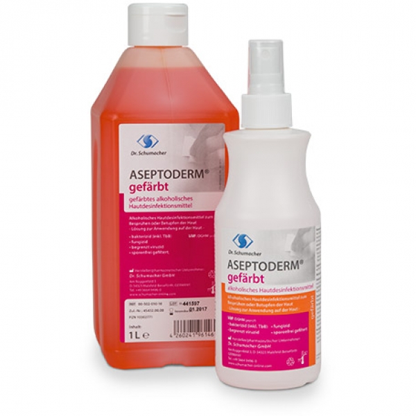 Aseptoderm gefärbt
